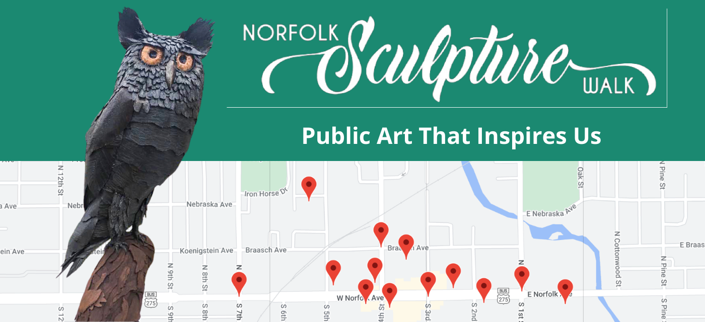 Norfolk Sculpture Walk, Downtown, Norfolk, NE