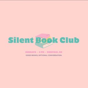Silent Book Club meets Sunday at 4pm in Norfolk